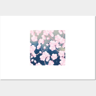 Japanese Kimono Flowers Posters and Art